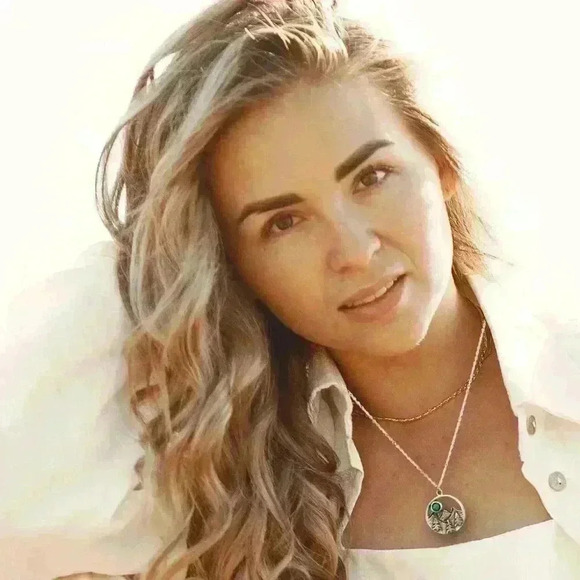 umbrellalaboratory Jewelry - Turquoise Western necklace mountain pendant country jewelry Boutique